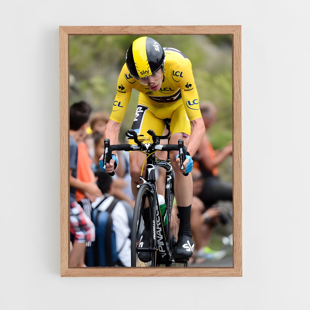 Poster Chris Froome Cycling Esprit vibrant – affiche Cyclisme (vue 4)